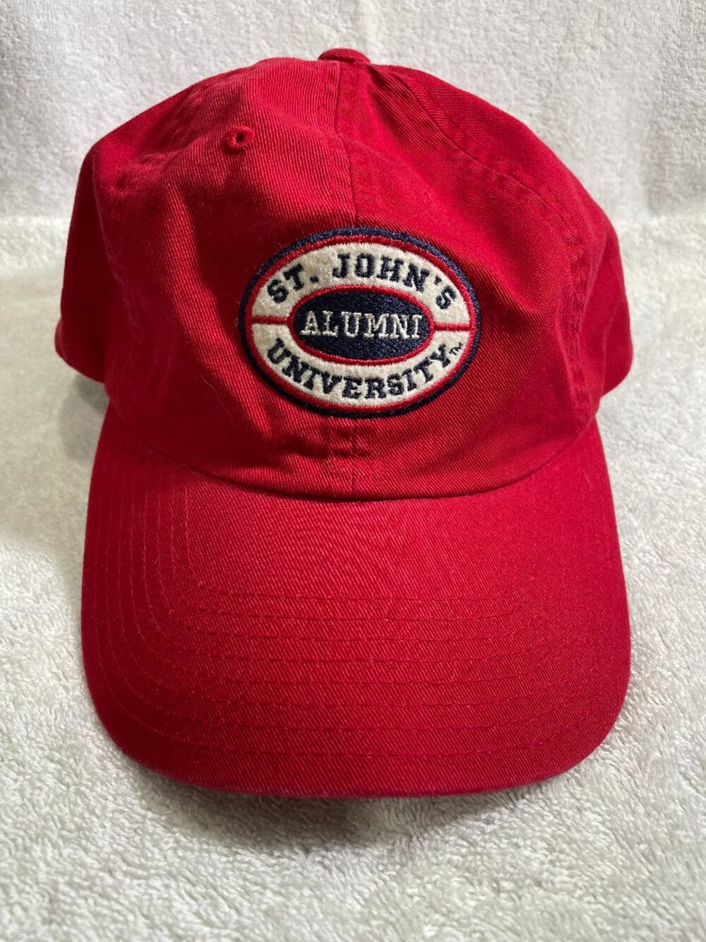American Needle St. John's University Alumni Hat Cap Red Embroidered Adjustable
